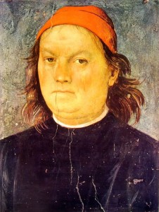 Pietro Perugino: Autoritratto, dall'Ornamentazione del Cambio, Perugia.